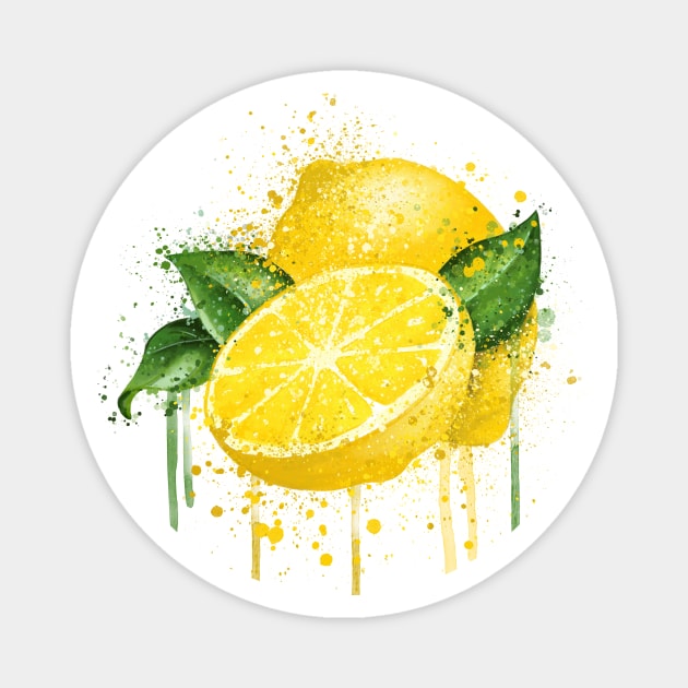 Lemons Magnet by Andraws Art